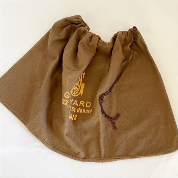 GOYARD Bundle 2 Large Dust Bag Brown 100% Cotton EUC Flannel - Picture 4 of 9